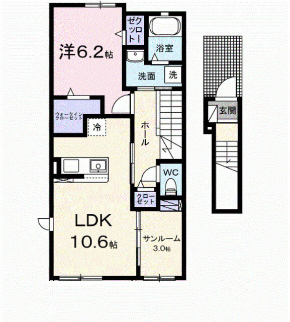 カメリア アオキの間取り
