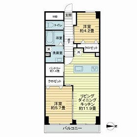 ベルザ西公園の間取り