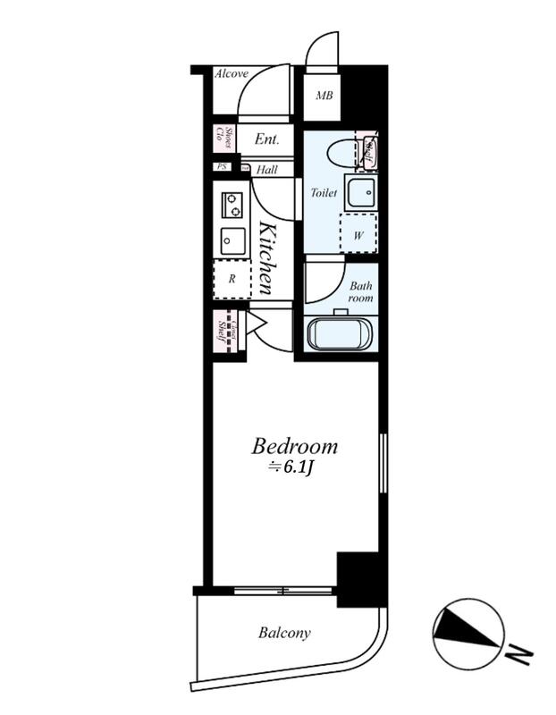 グリフィン横浜・桜木町駅前弐番館の間取り