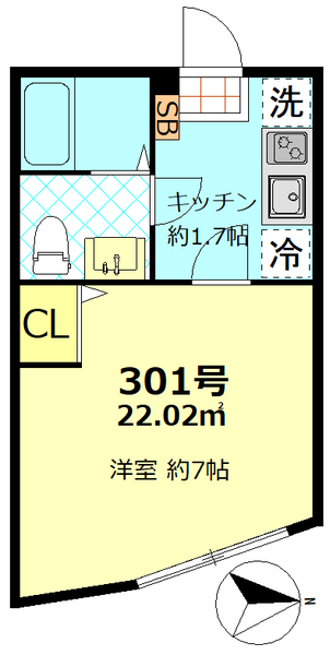 ソレイユ仲六郷の間取り