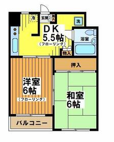 エクラン北沢の間取り