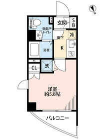 エクセリア渋谷富ヶ谷の間取り