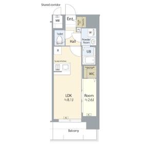 エスリード名古屋STATION NORTHの間取り