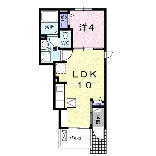 ブローテⅡの間取り