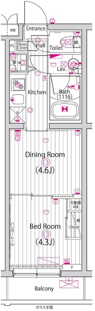 ガーラ・ヴィスタ新板橋の間取り