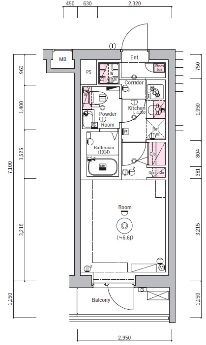 SYNEX YOKOHAMA-SHIMMACHIの間取り
