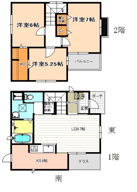 入場2-1704KODATEXⅣAの間取り