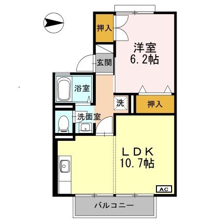 セジュール北山の間取り