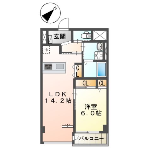 Ｆｌｅｕｒｉ　（フルーリ）の間取り