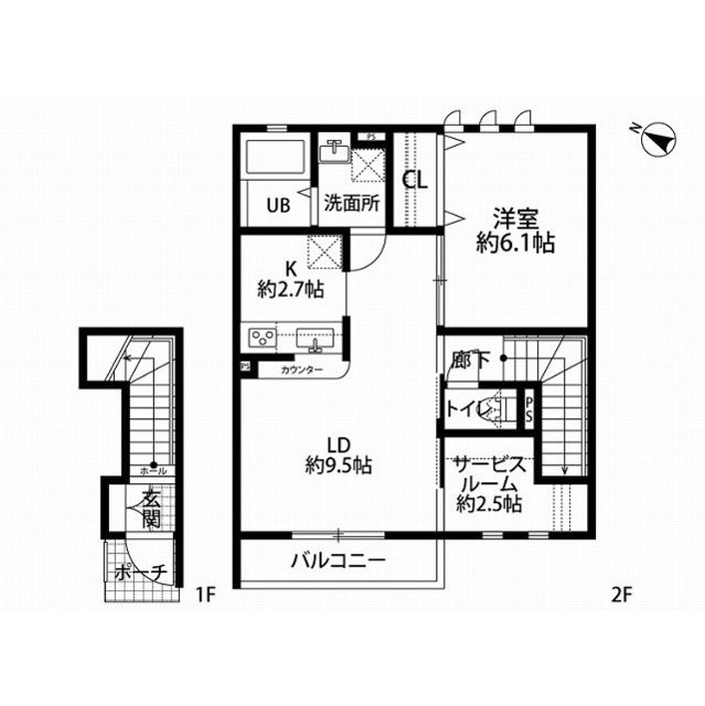 アムールWestの間取り