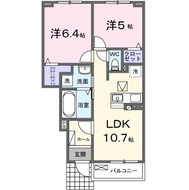 ポルト・ピボワンヌの間取り