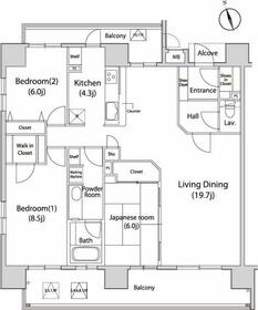 グレイスコート浅草の間取り