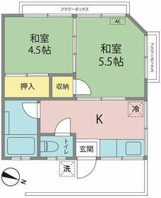 萩ハイツの間取り