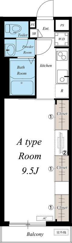 リブリ・Les Amisの間取り