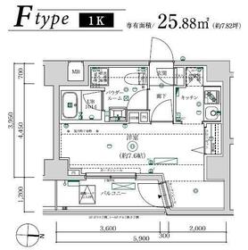 MAXIV武蔵新城TREの間取り