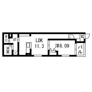 リヴェール元中野Ⅱの間取り