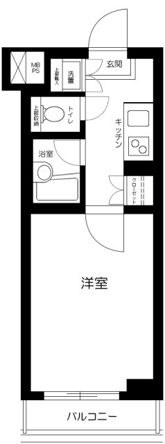 ルーブル中野坂上弐番館の間取り