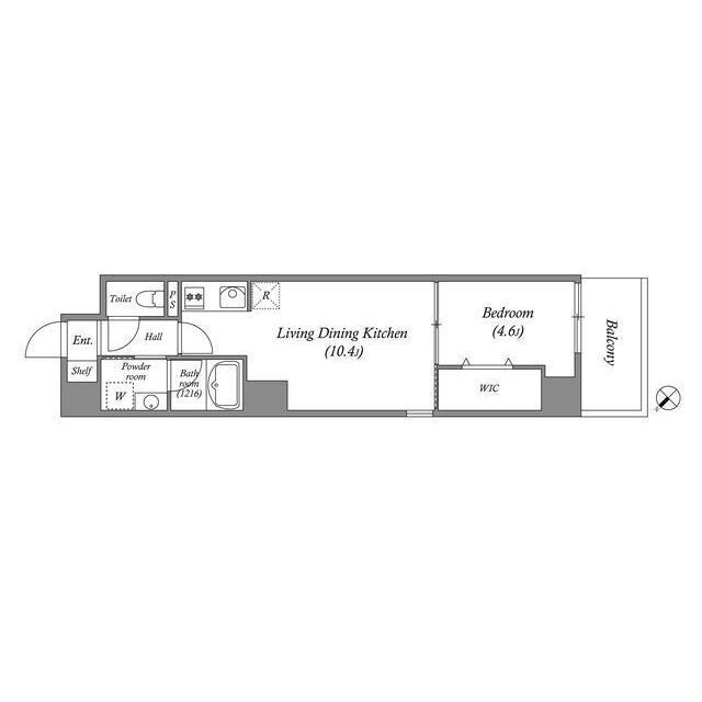 ブロード江坂広芝町レジデンスの間取り