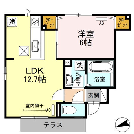 アリエッタ ウーノの間取り
