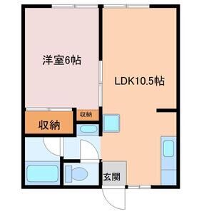 第2コーポおおとり荘の間取り