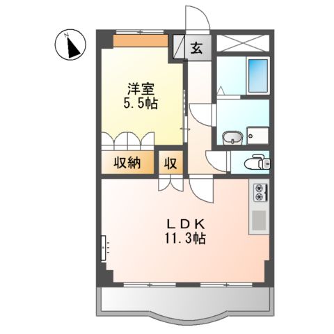 花町コマの間取り
