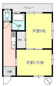 双葉コーポの間取り