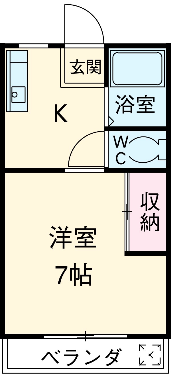 カレッジハウス宮城の間取り