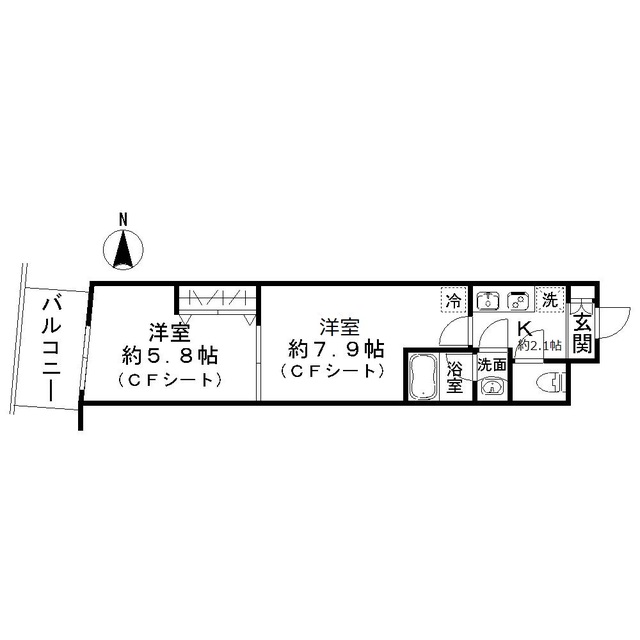ホワイトカウンティ富士見台の間取り