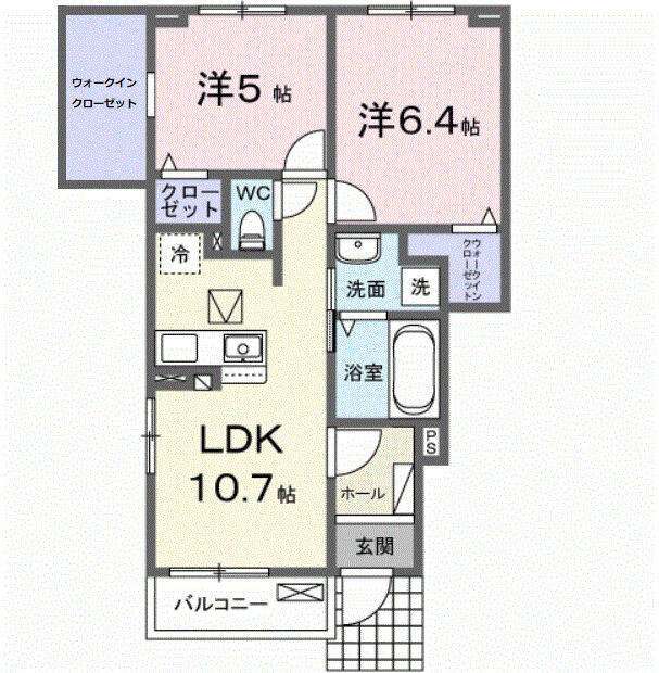 ポルトⅡの間取り