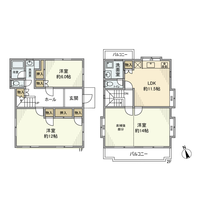 南荻窪戸建の間取り