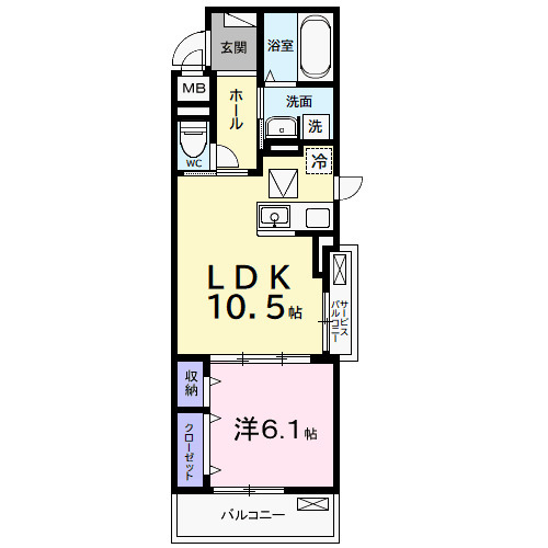 ルポン　ボヌールの間取り