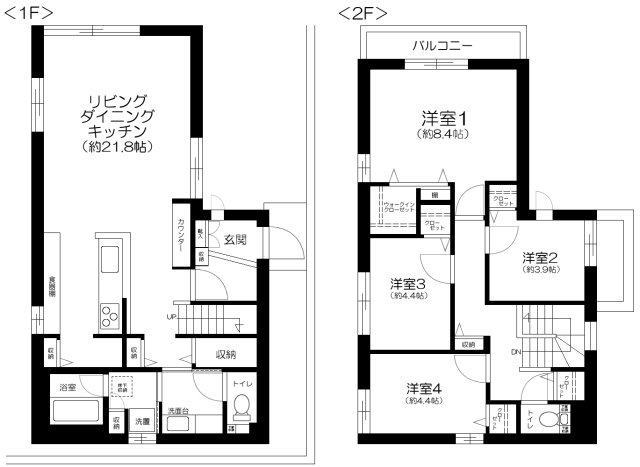 目黒区鷹番1丁目戸建 2号棟の間取り