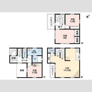 リーブルファイン大瀬2号棟の間取り