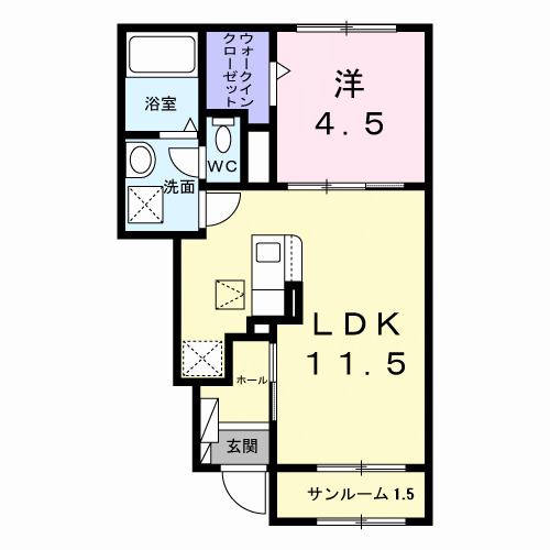 ファミーユかえでの間取り