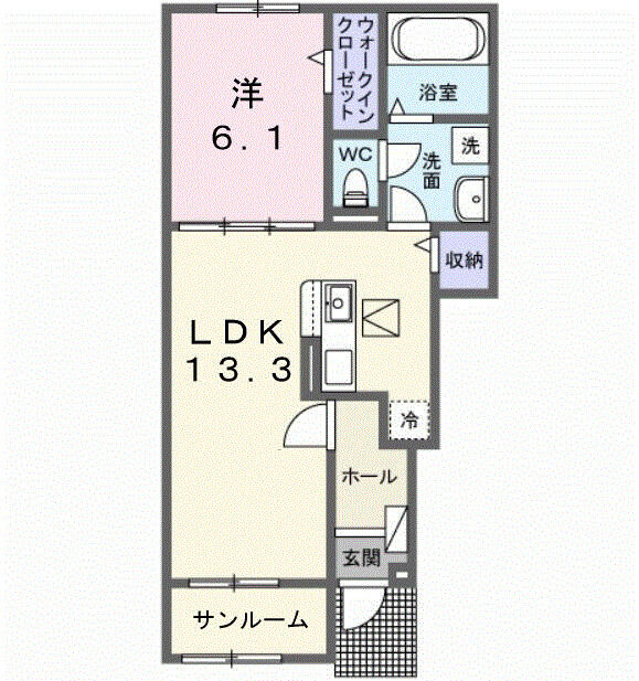 けやきレジデンスαの間取り