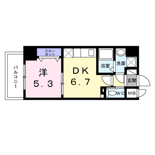 スアヴィス平塚八重咲の間取り