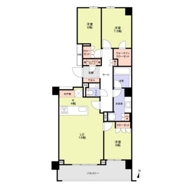 Brillia高輪REFIRの間取り