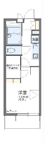 レオパレスハイムモーリーの間取り