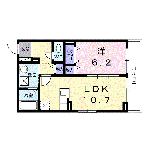 アビタ諸福の間取り