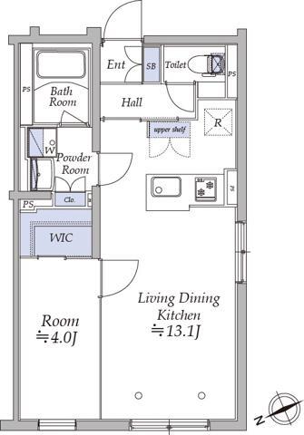 アトリオフラッツ中野新井薬師の間取り