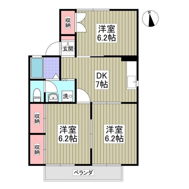 セジュール習志野 8丁目の間取り