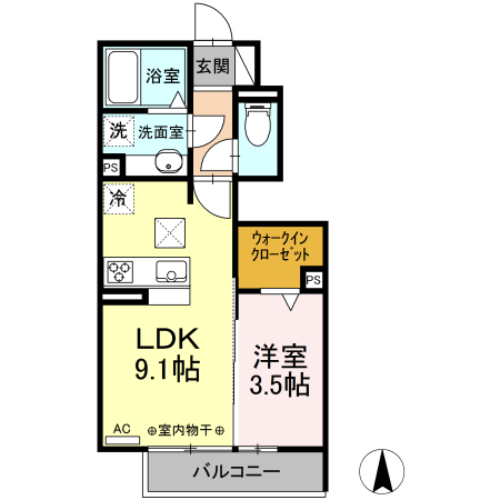 カメリア・ウサの間取り