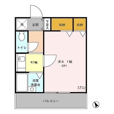 クローカス Ⅱの間取り