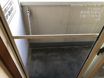 11/25 バルコニー