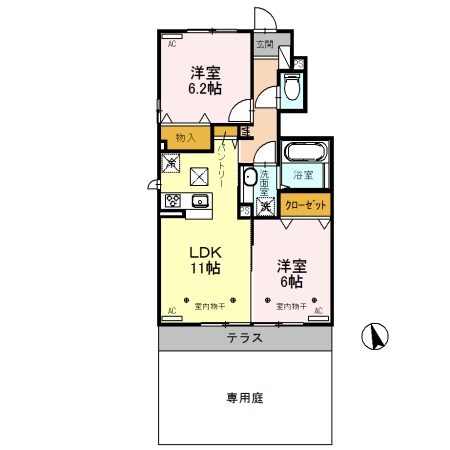 シュエット Aの間取り