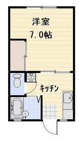 アレイ古淵1番館の間取り