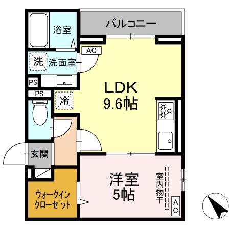 ドムスクレスト清新二丁目の間取り