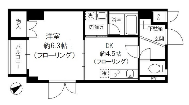 スプリーム九段の間取り