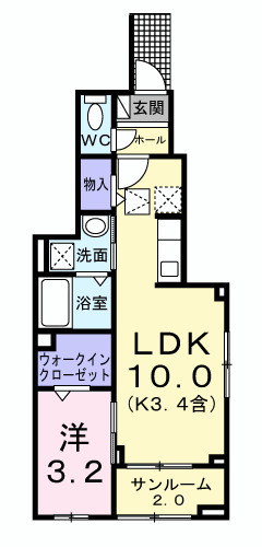 ソレイユ緑ヶ丘の間取り