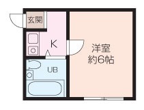 大津町の完工年月(1988年3月)築の賃貸アパートの間取り